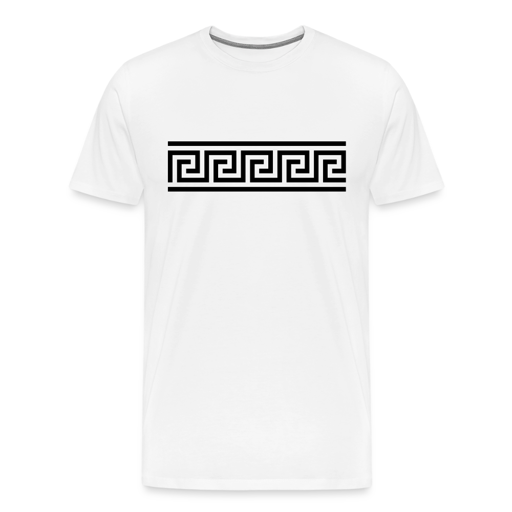 Pattern Men's Premium T-Shirt - white