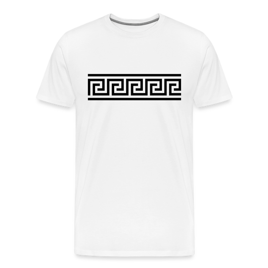 Pattern Men's Premium T-Shirt - white