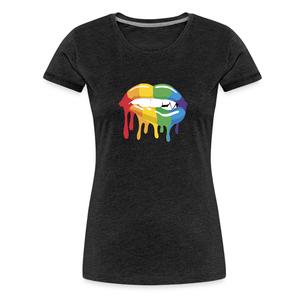 Smile Women’s Premium T-Shirt - charcoal grey