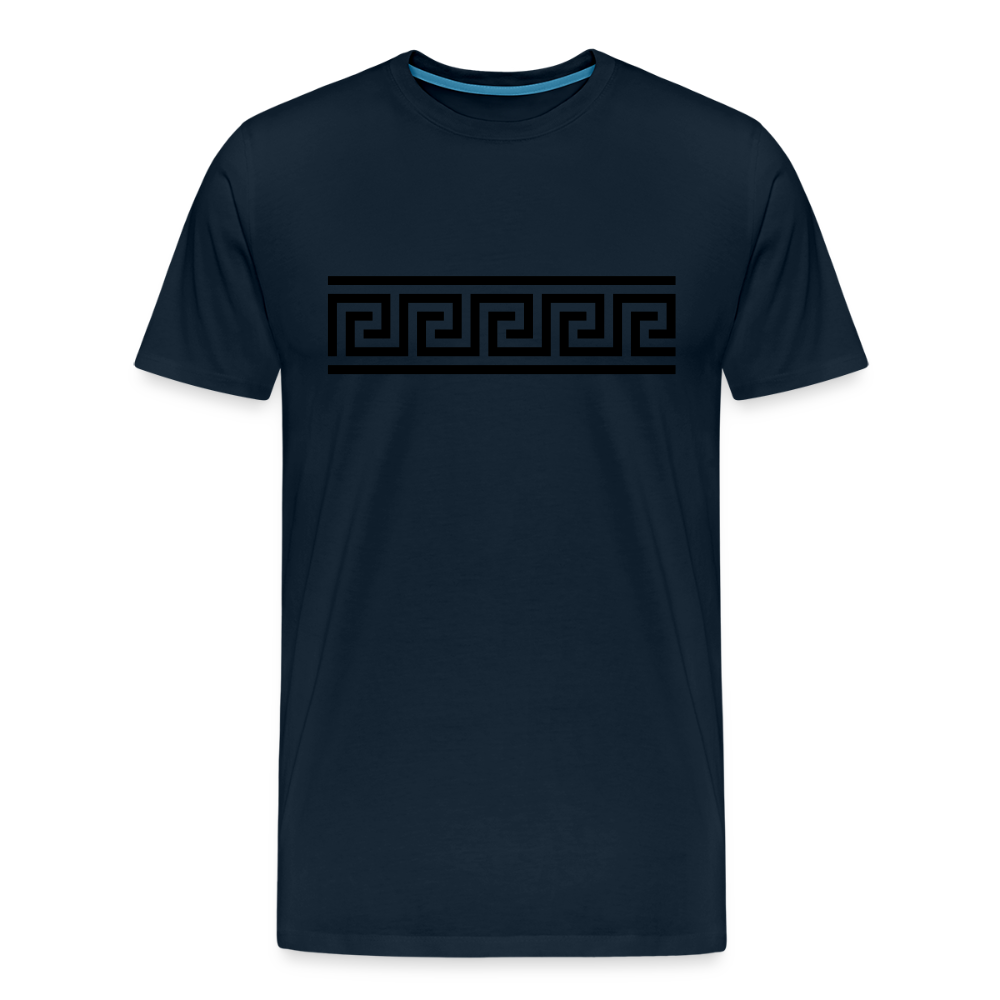 Pattern Men's Premium T-Shirt - deep navy