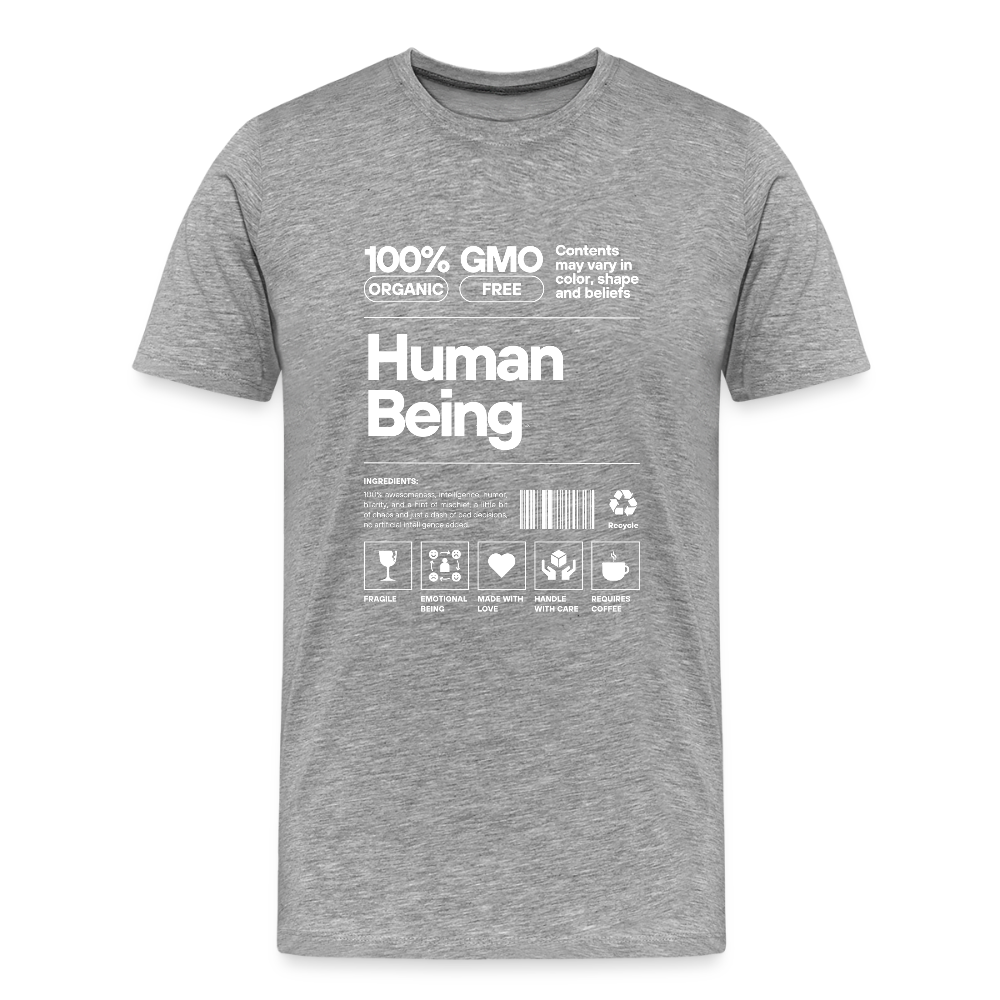 Human Being Men's Premium T-Shirt - heather gray