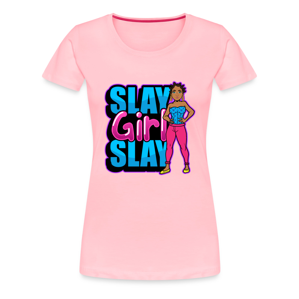 Slay Girl Women’s Premium T-Shirt - pink