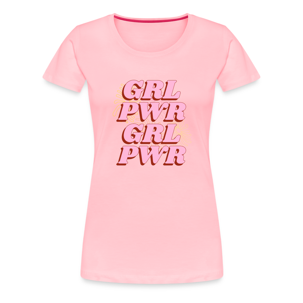 Grl Pwr Women’s Premium T-Shirt - pink