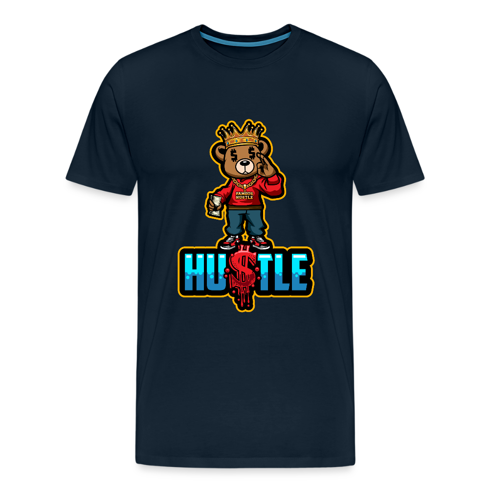 Hustle Men's Premium T-Shirt - deep navy