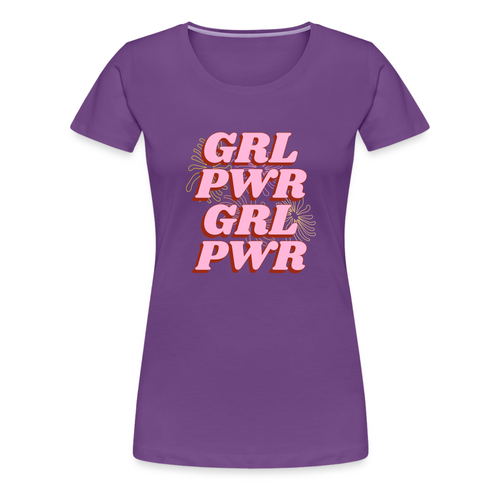 Grl Pwr Women’s Premium T-Shirt - purple