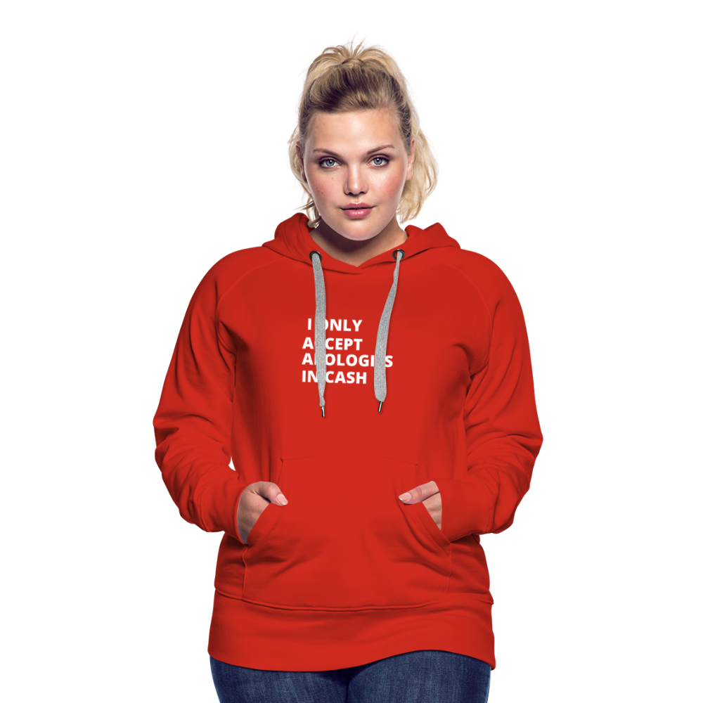 Only Cash Women’s Premium Hoodie - red