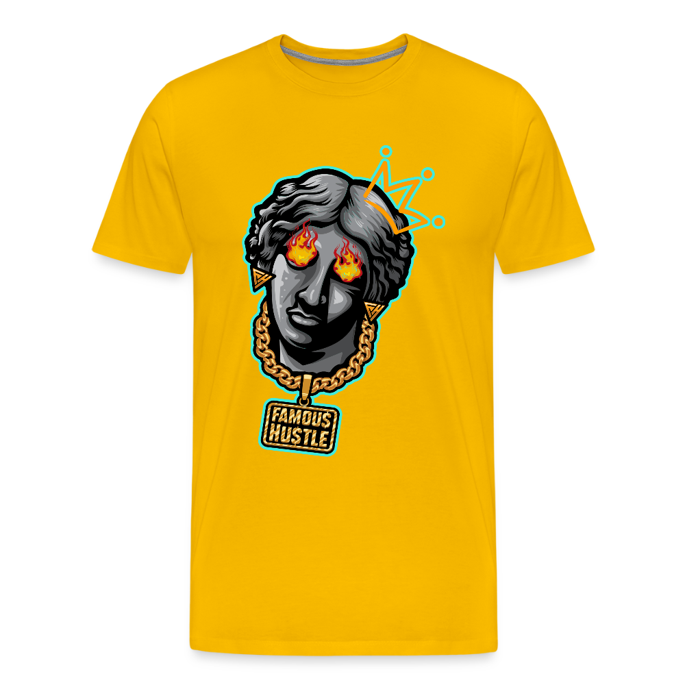 Famous Hustle Men's Premium T-Shirt - sun yellow