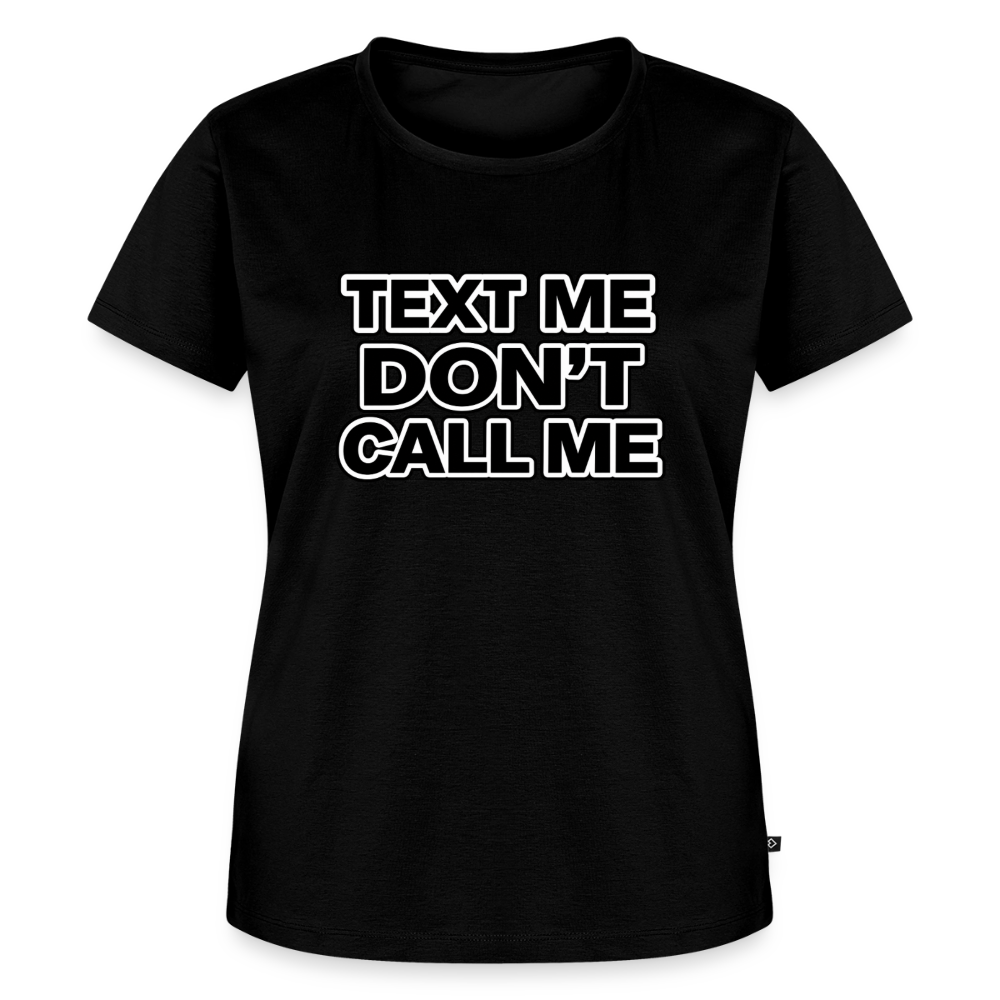 Text Only Women’s Premium T-Shirt - black