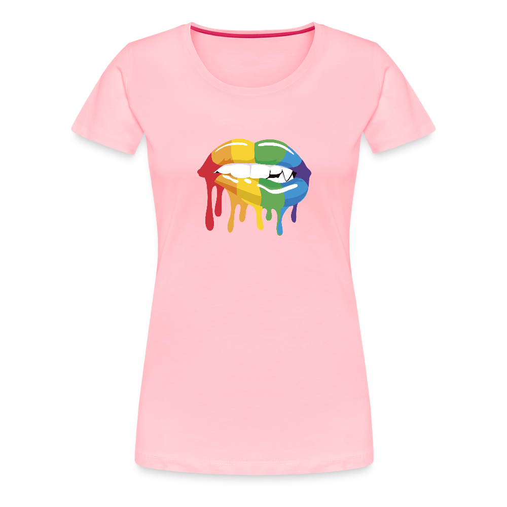 Smile Women’s Premium T-Shirt - pink