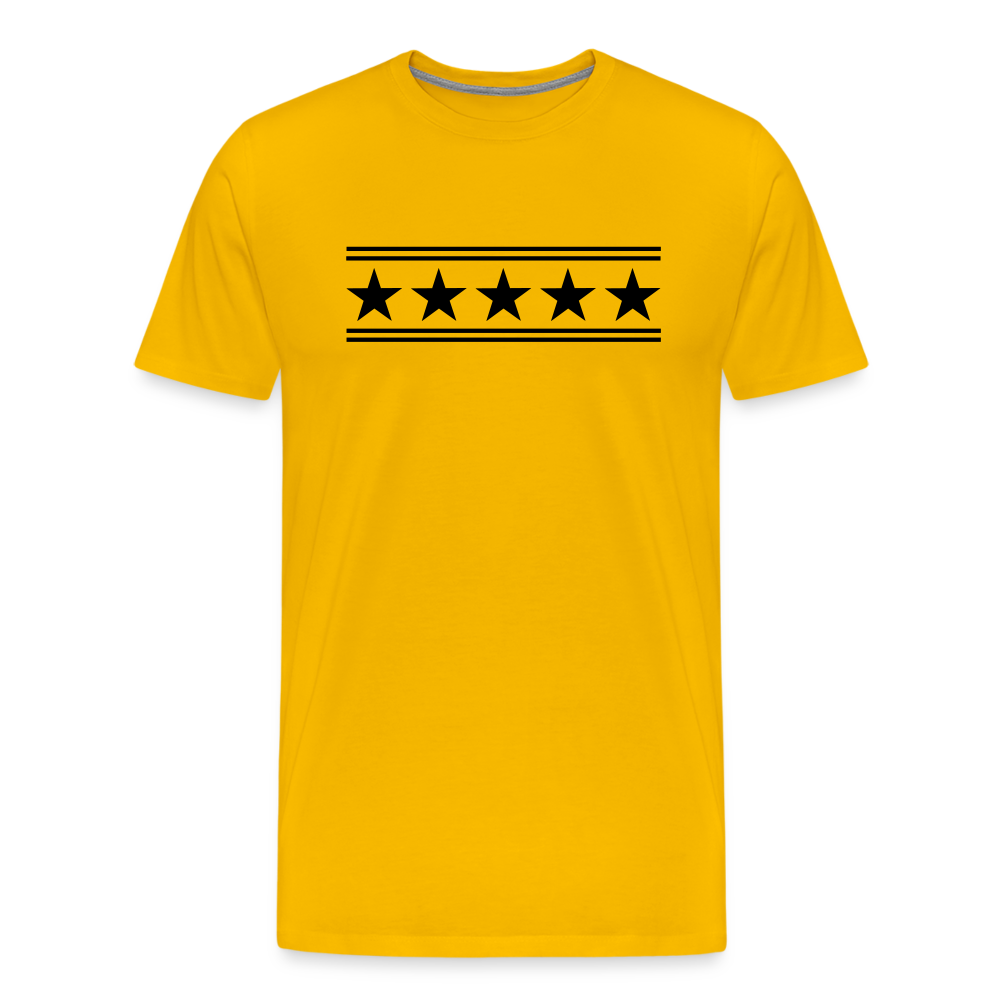 5 Star Men's Premium T-Shirt - sun yellow