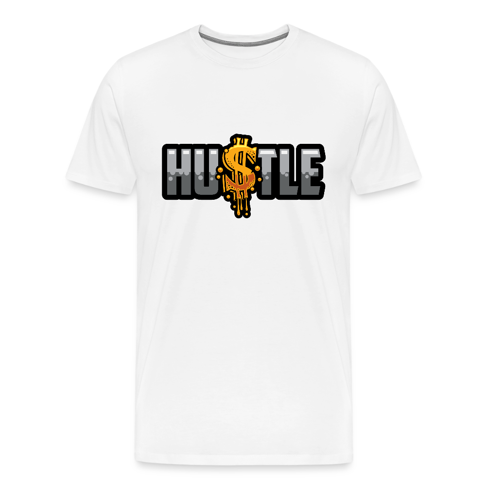 Hustle Men's Premium T-Shirt - white