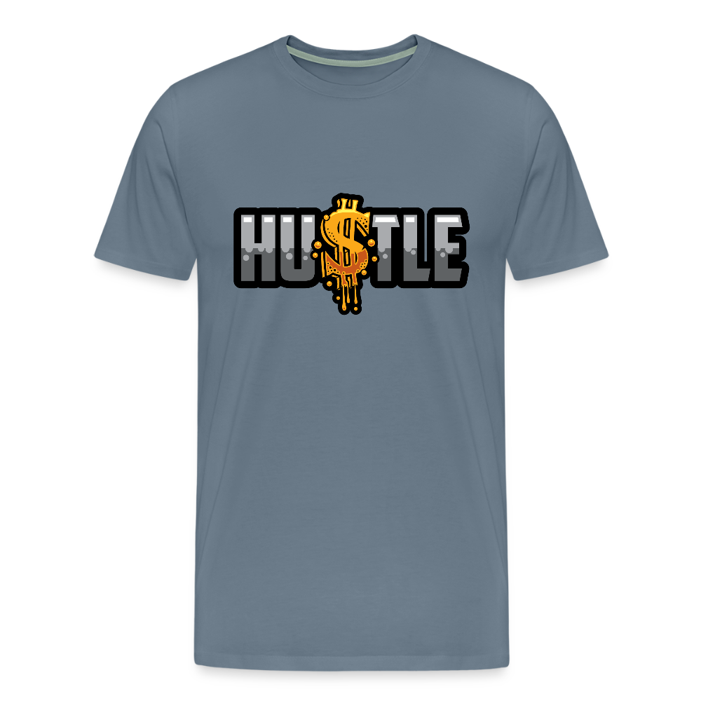 Hustle Men's Premium T-Shirt - steel blue