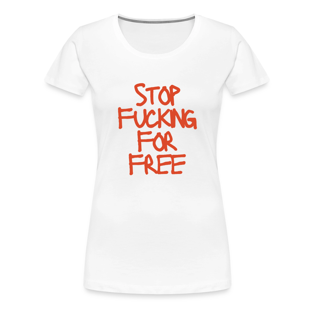 For Free Women’s Premium T-Shirt - white