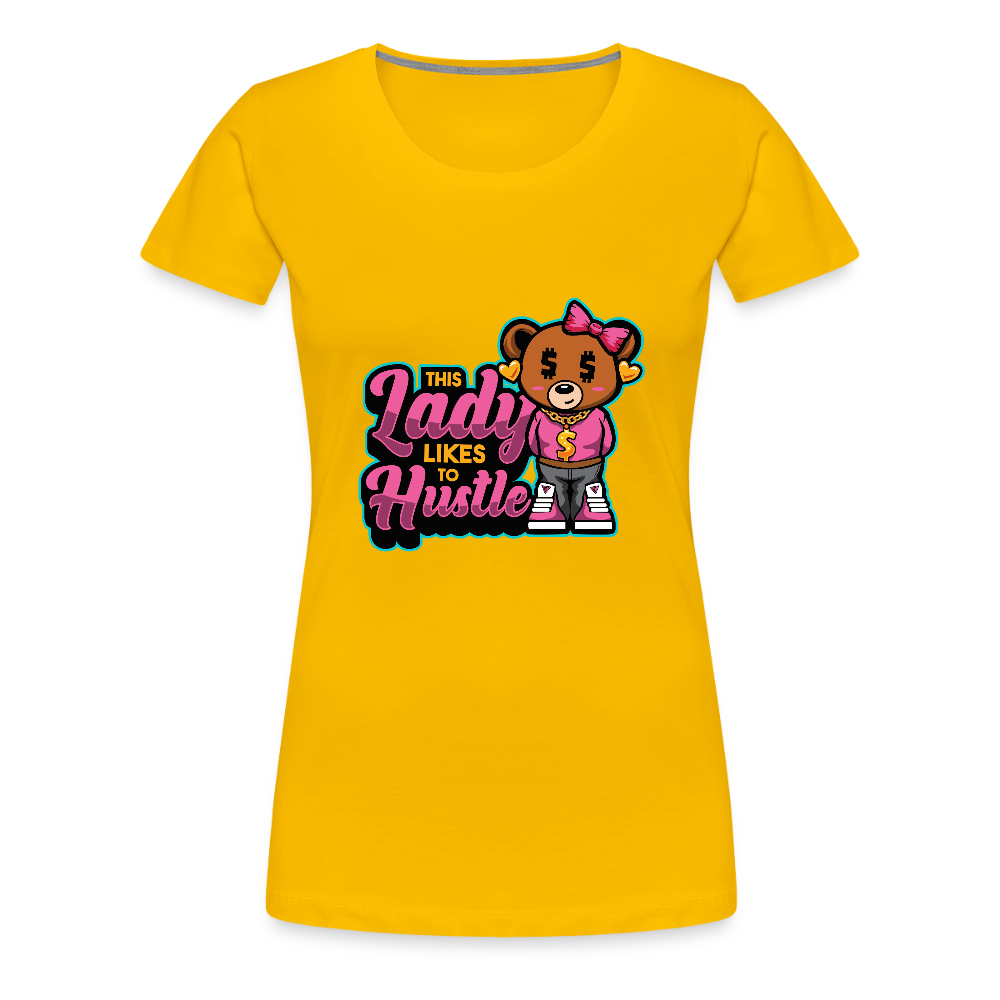 This Lady Hustle Women’s Premium T-Shirt - sun yellow