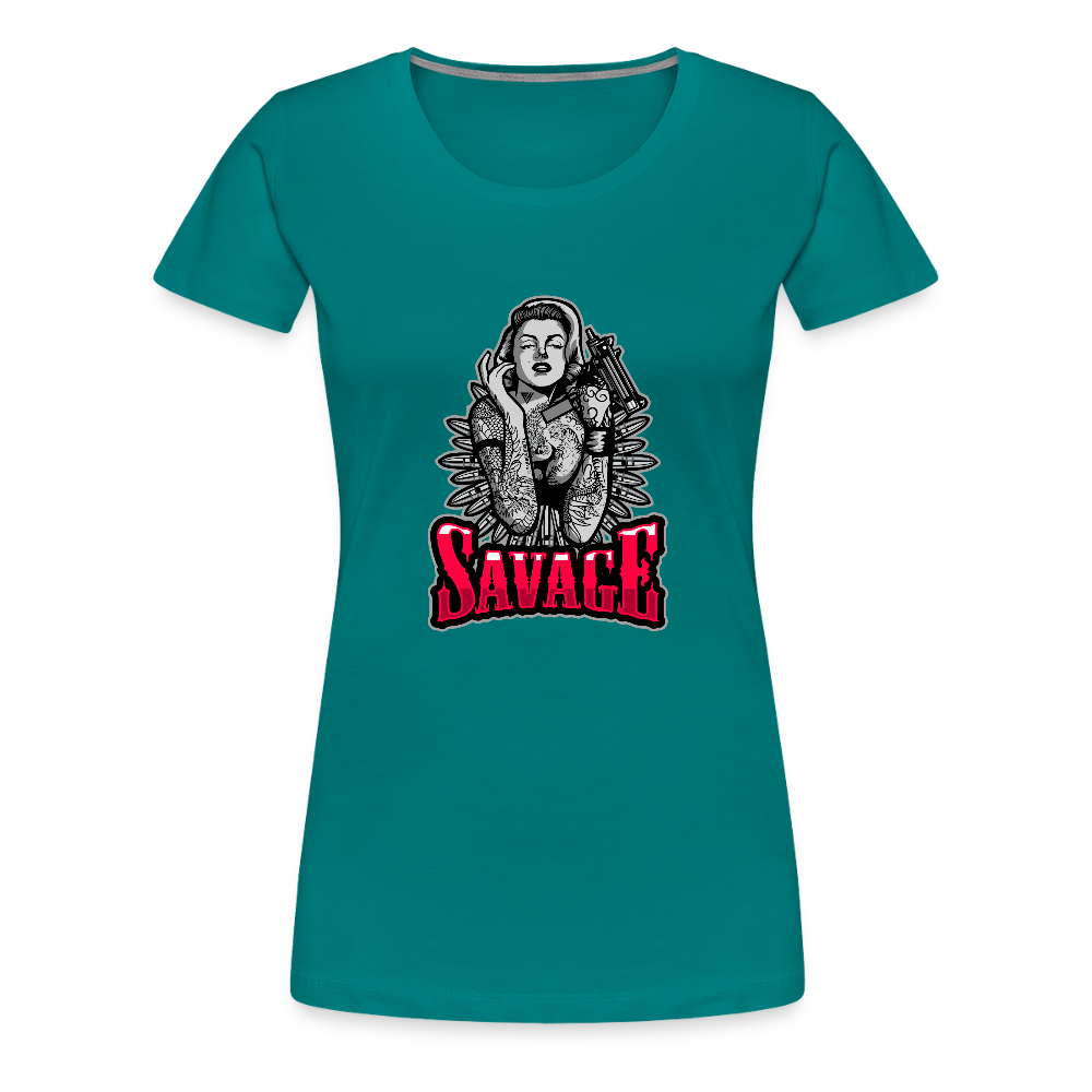Savage Women’s Premium T-Shirt - teal