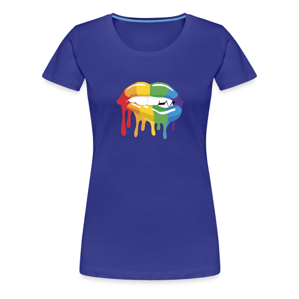 Smile Women’s Premium T-Shirt - royal blue