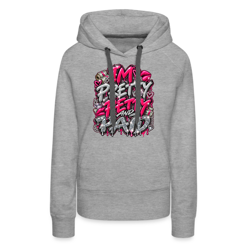 Pretty Women’s Premium Hoodie - heather grey
