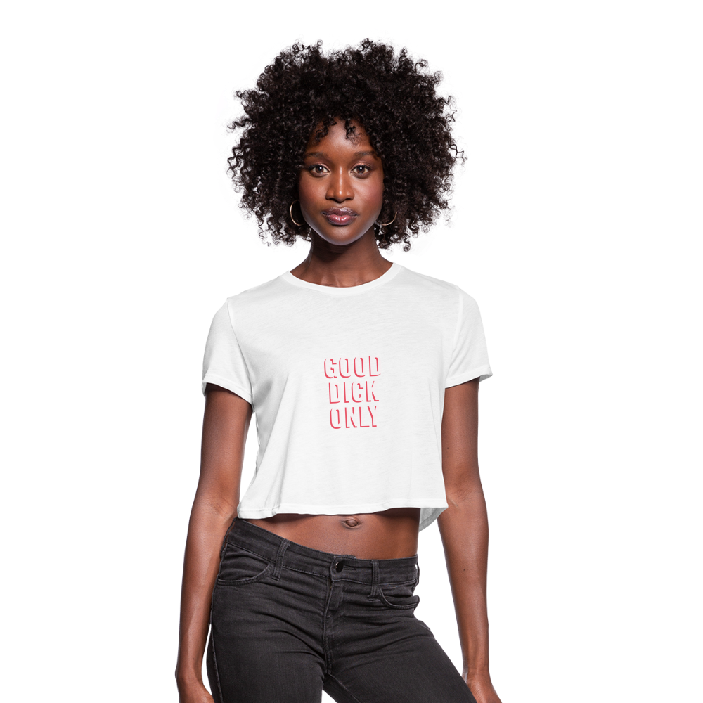 Good Only Women's Cropped T-Shirt - white