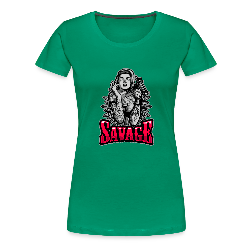 Savage Women’s Premium T-Shirt - kelly green