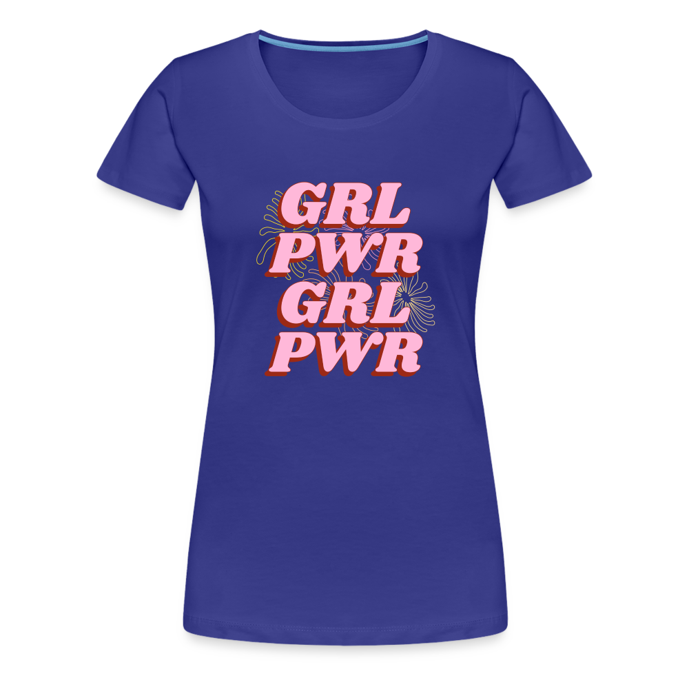 Grl Pwr Women’s Premium T-Shirt - royal blue