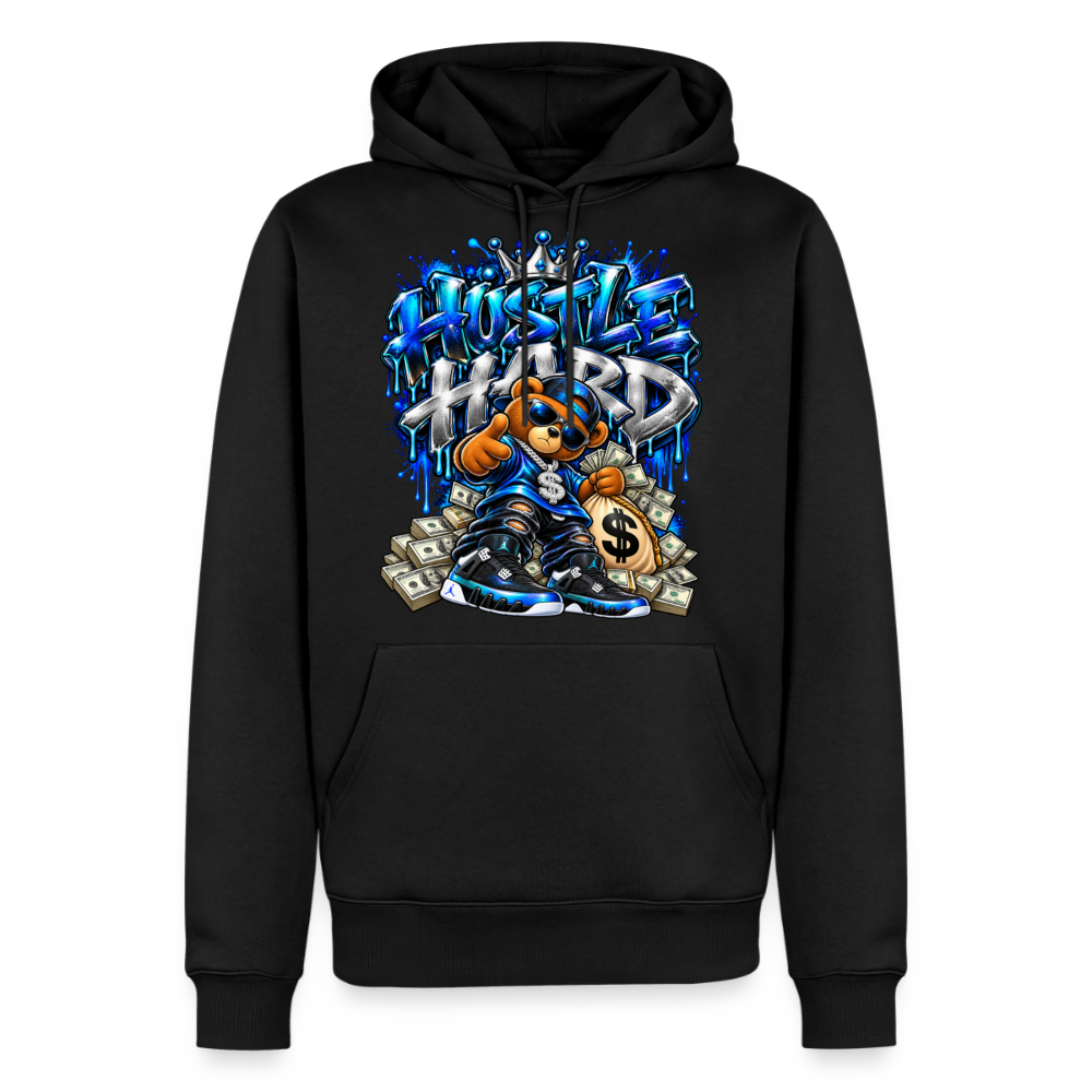 Hustle Hard Men’s Premium Hoodie - black