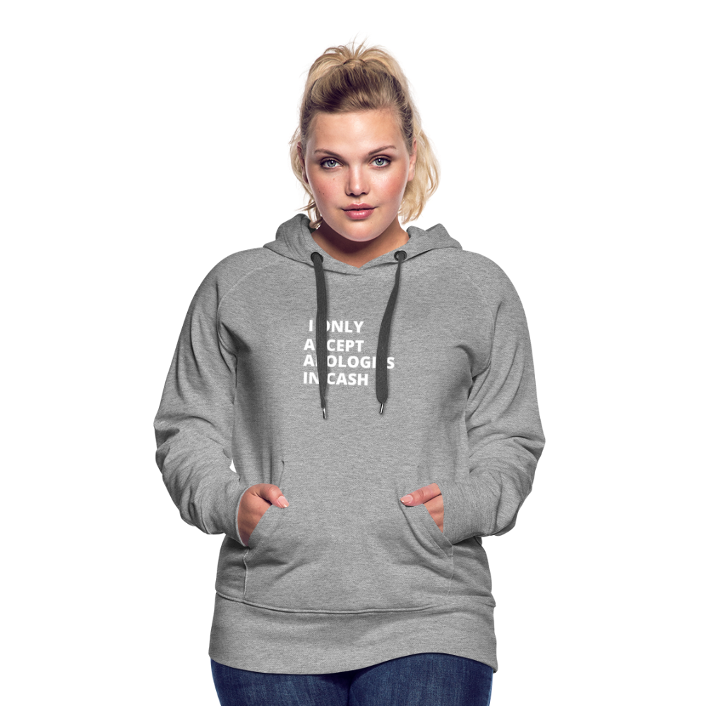 Only Cash Women’s Premium Hoodie - heather grey