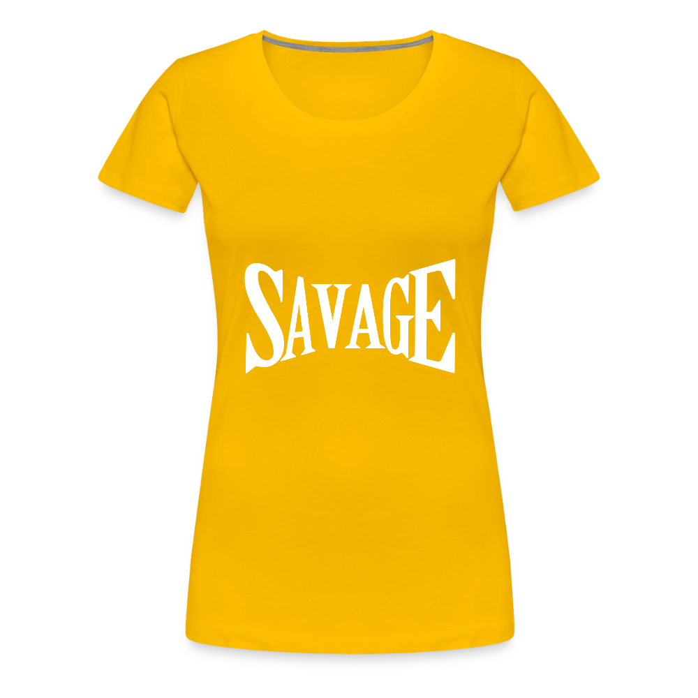 Savage Women’s Premium T-Shirt - sun yellow