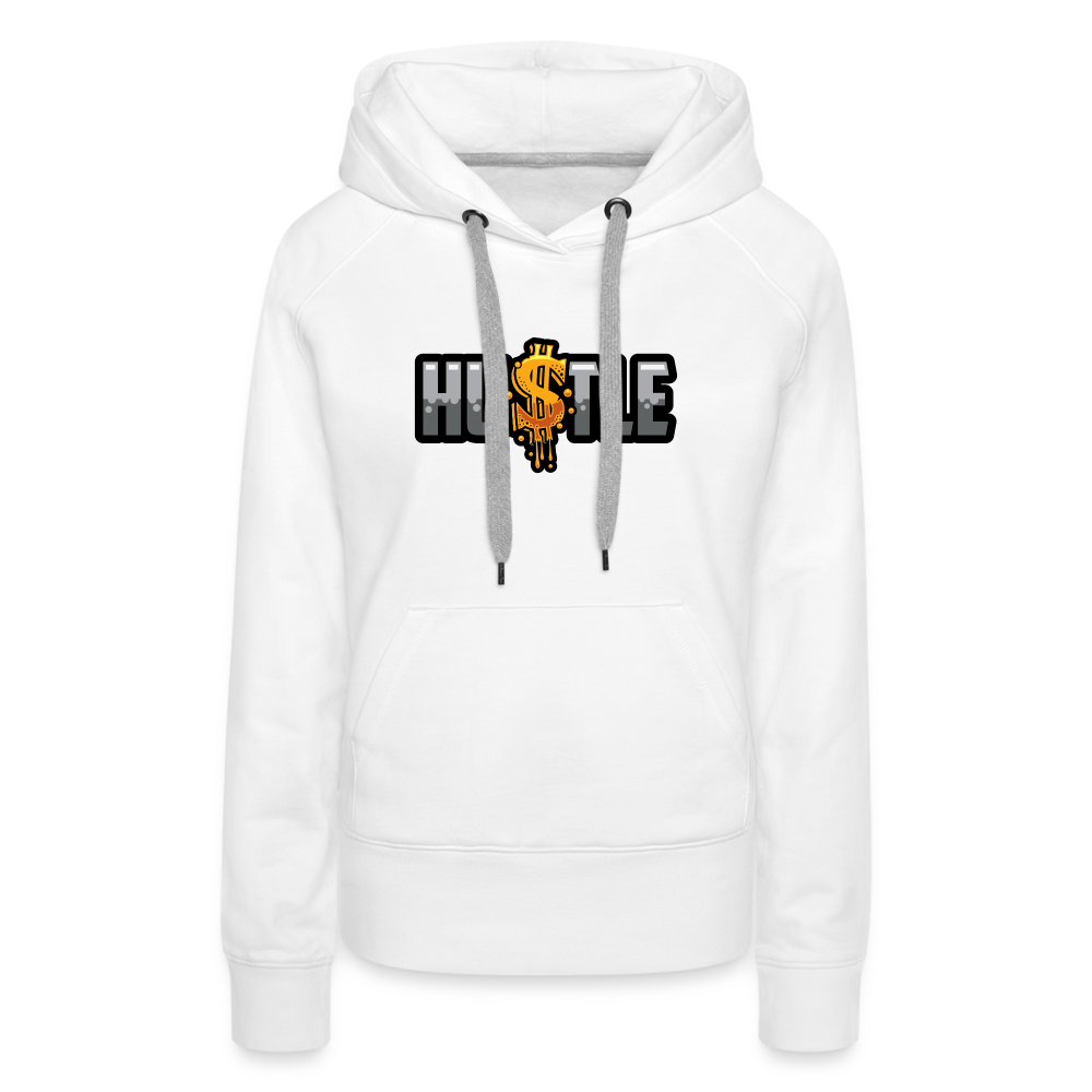 Hustle Women’s Premium Hoodie - white