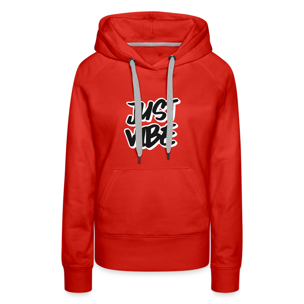 Just Vibe Women’s Premium Hoodie - red