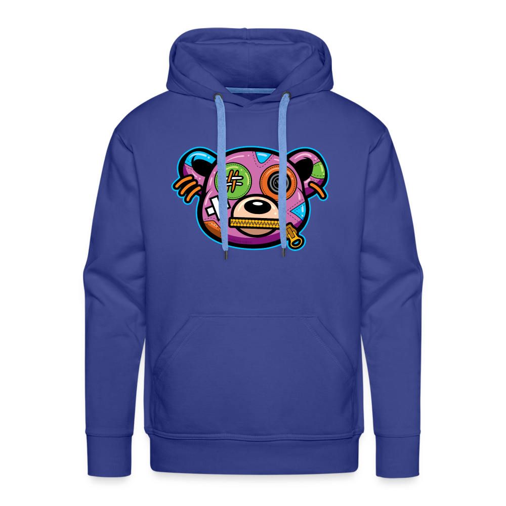 Purple Bear Men’s Premium Hoodie - royal blue