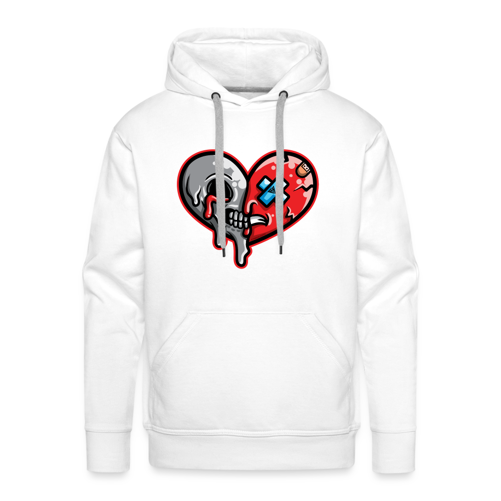 Heartless Men’s Premium Hoodie - white