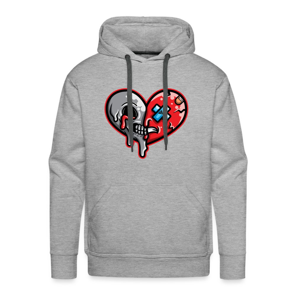 Heartless Men’s Premium Hoodie - heather grey