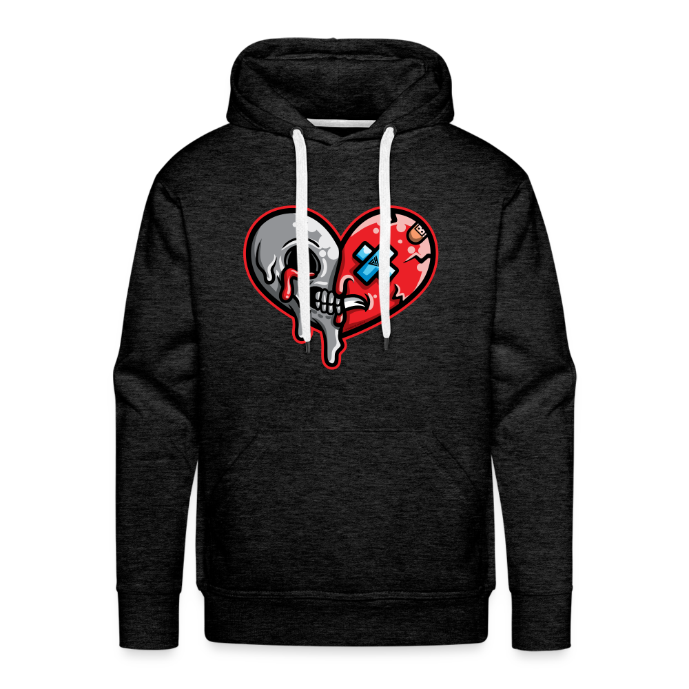 Heartless Men’s Premium Hoodie - charcoal grey