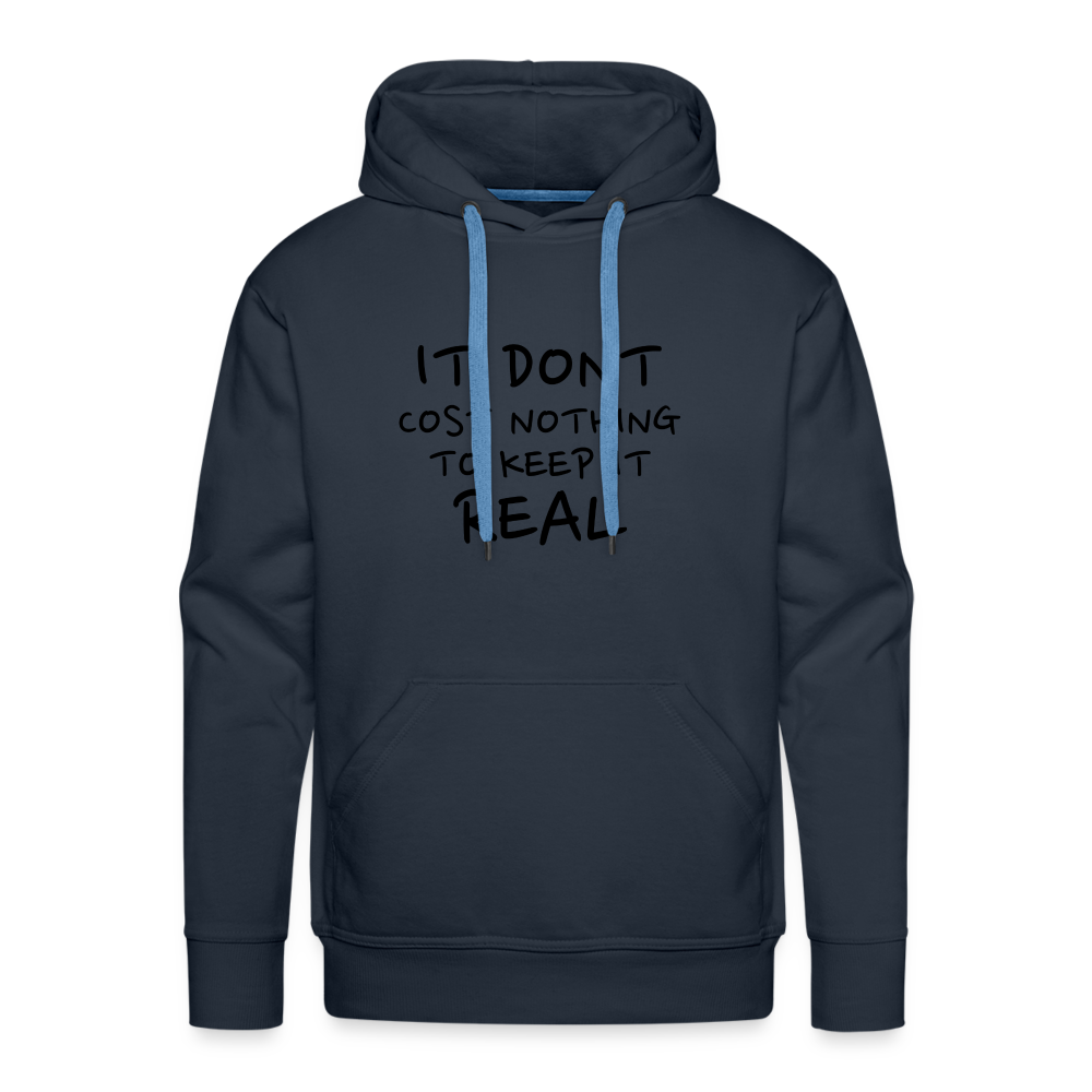 Cost Nothing Men’s Premium Hoodie - navy