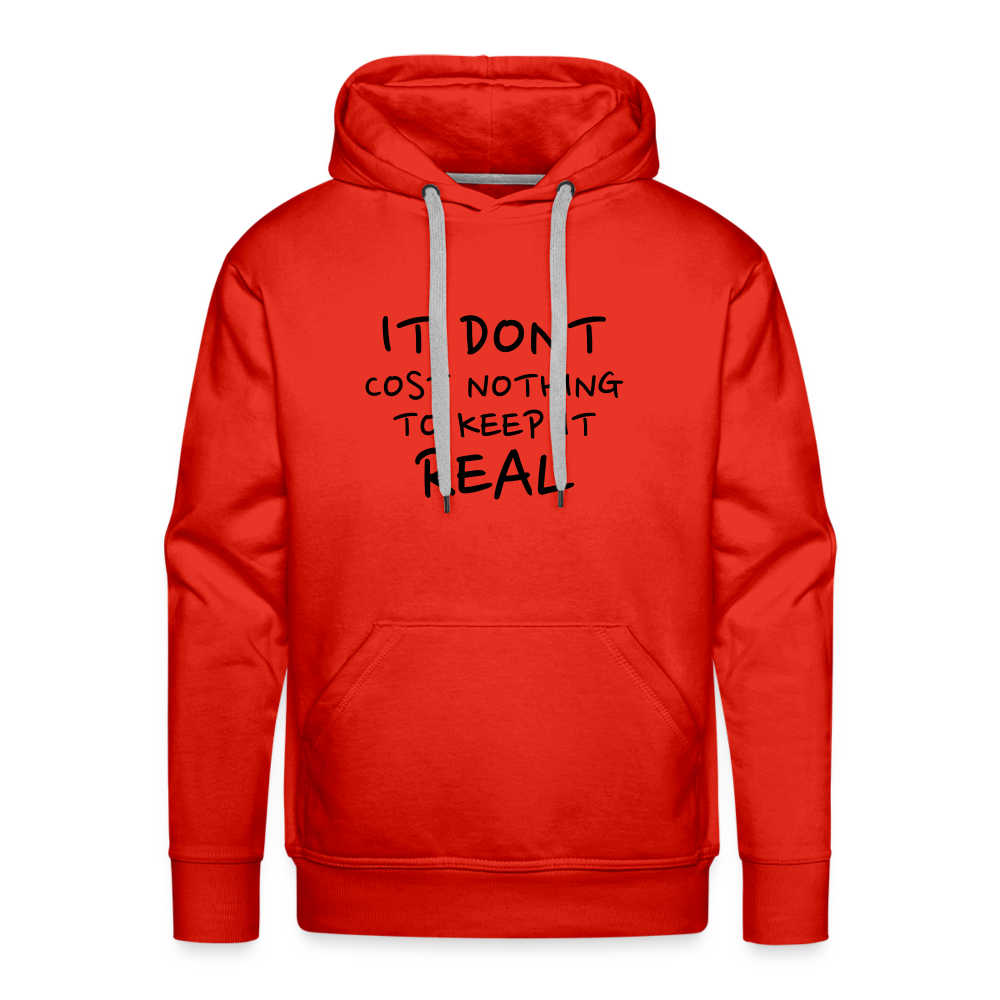 Cost Nothing Men’s Premium Hoodie - red