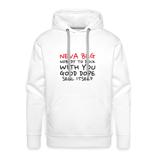 Neva Beg Men’s Premium Hoodie - white