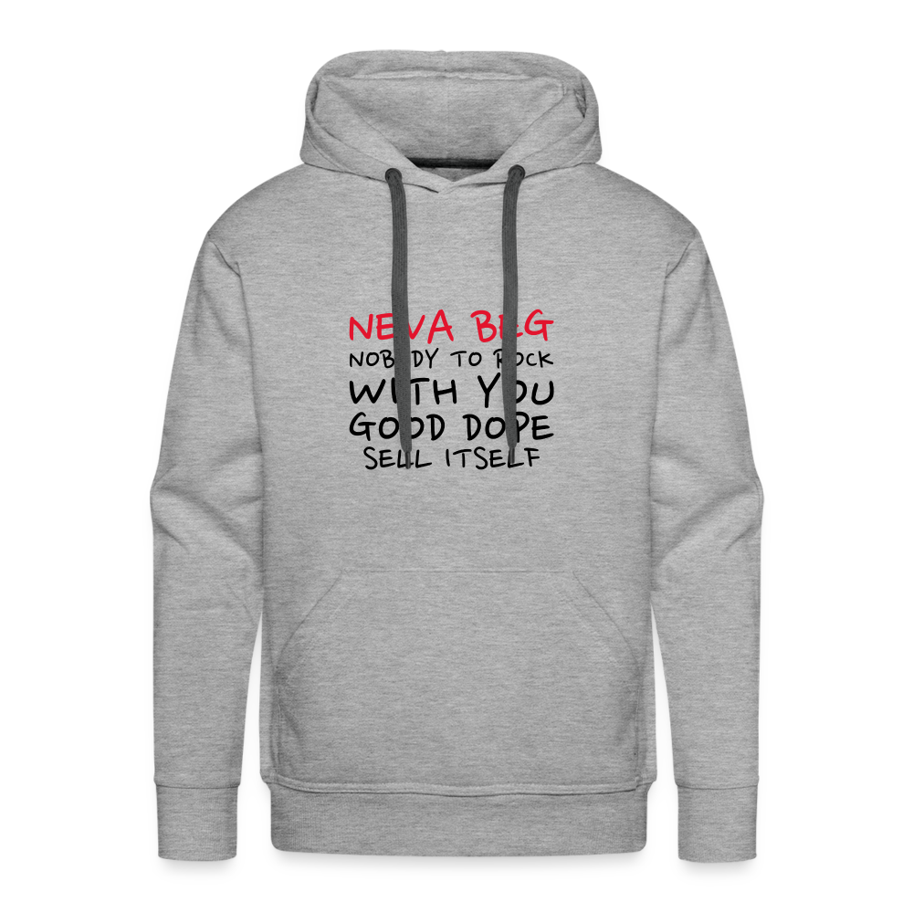 Neva Beg Men’s Premium Hoodie - heather grey