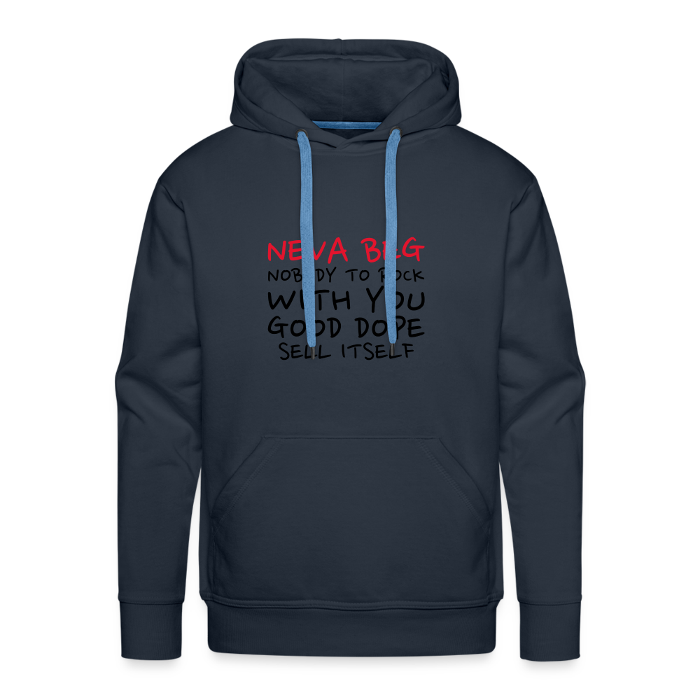 Neva Beg Men’s Premium Hoodie - navy