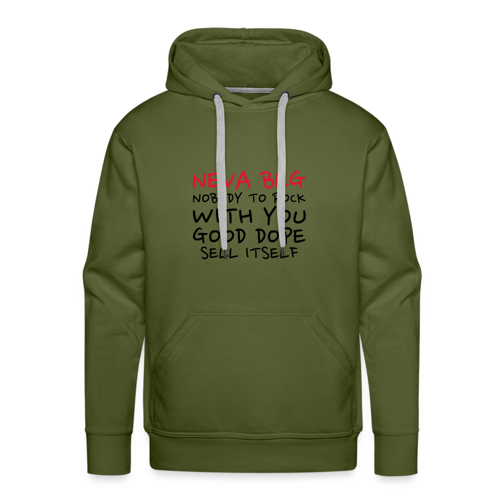 Neva Beg Men’s Premium Hoodie - olive green