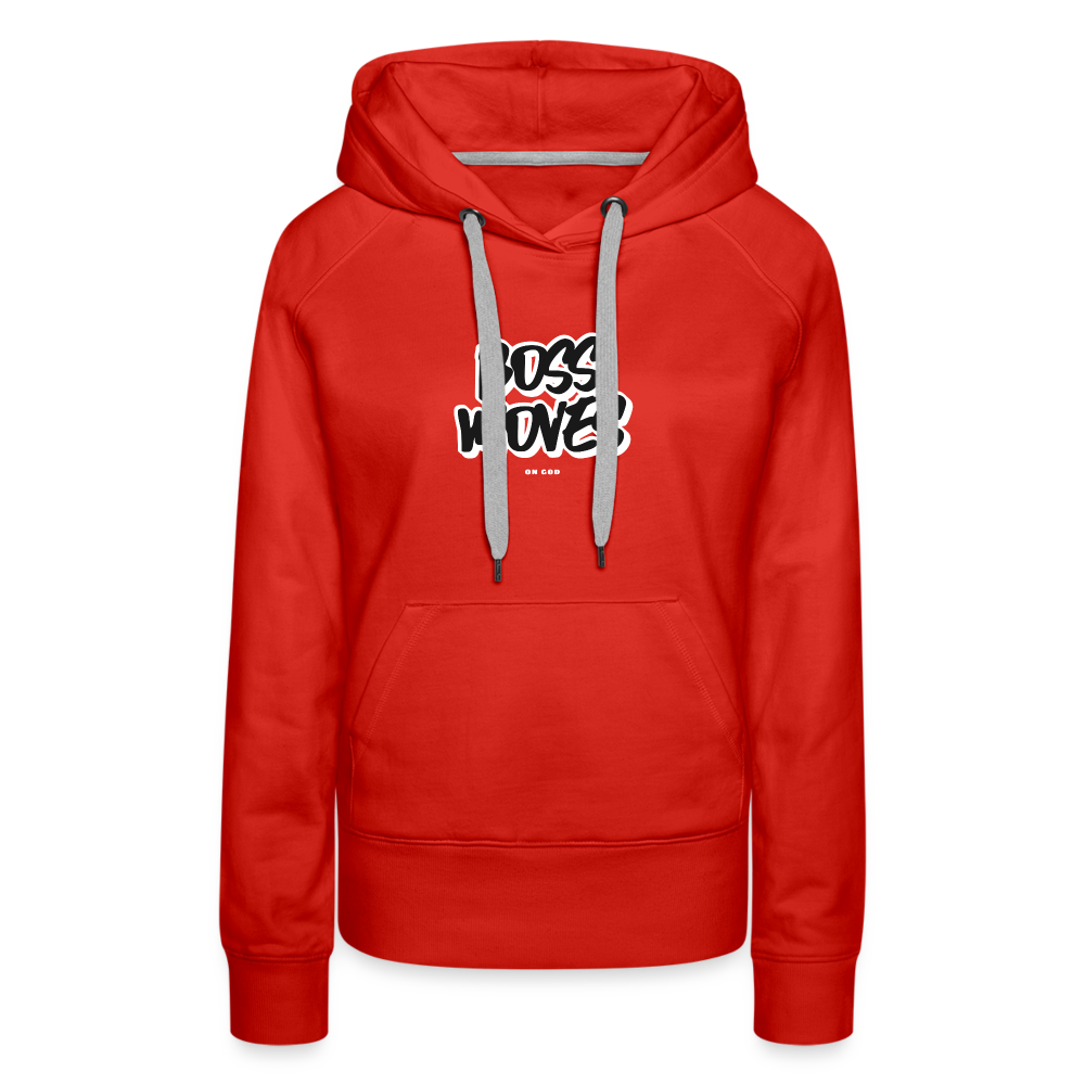 Boss Moves Women’s Premium Hoodie - red