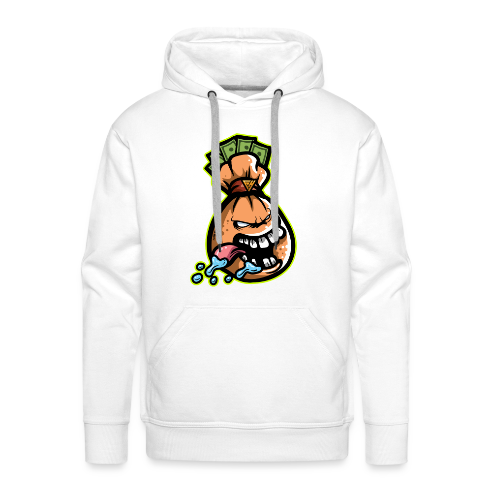 Greedy Men’s Premium Hoodie - white