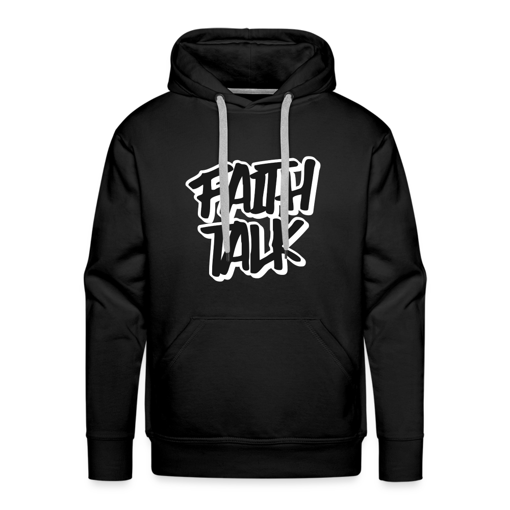 Faith Talk Men’s Premium Hoodie - black