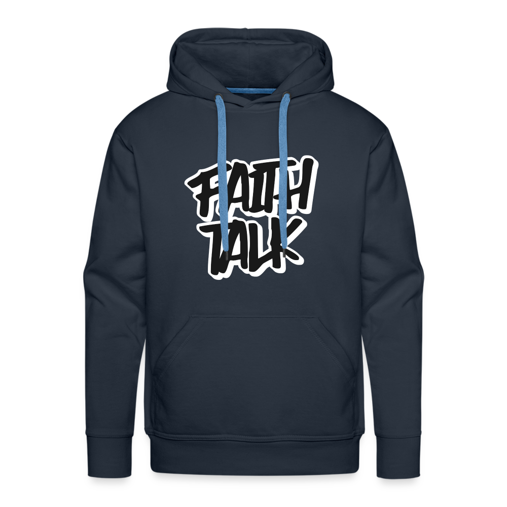 Faith Talk Men’s Premium Hoodie - navy