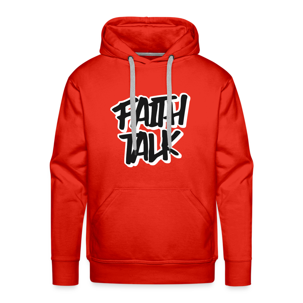 Faith Talk Men’s Premium Hoodie - red