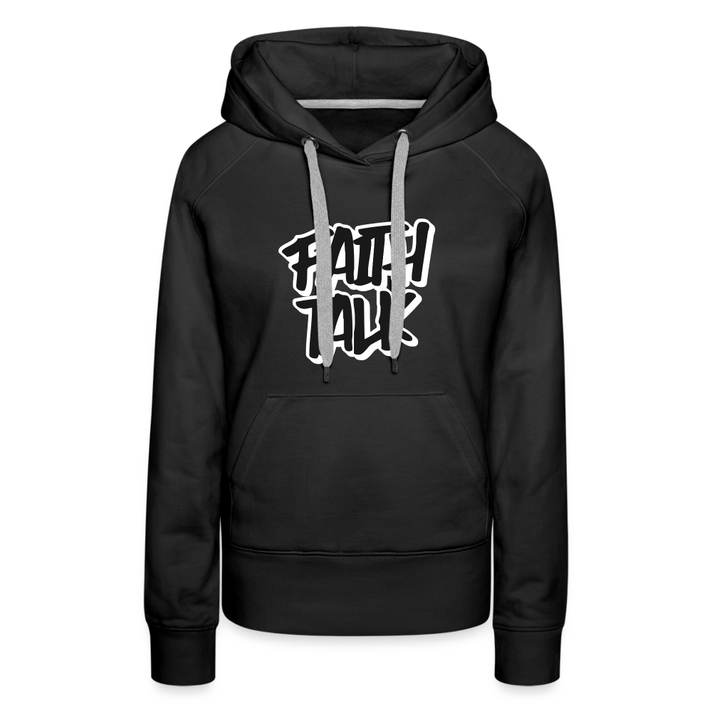 Faith Talk Women’s Premium Hoodie - black