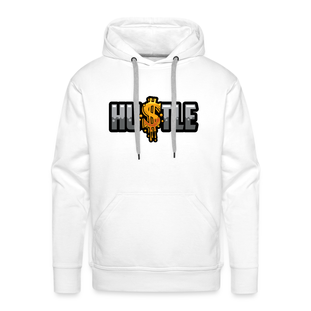 Hustle Men’s Premium Hoodie - white