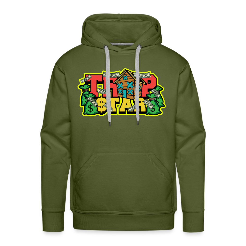 Trap Star Men’s Premium Hoodie - olive green