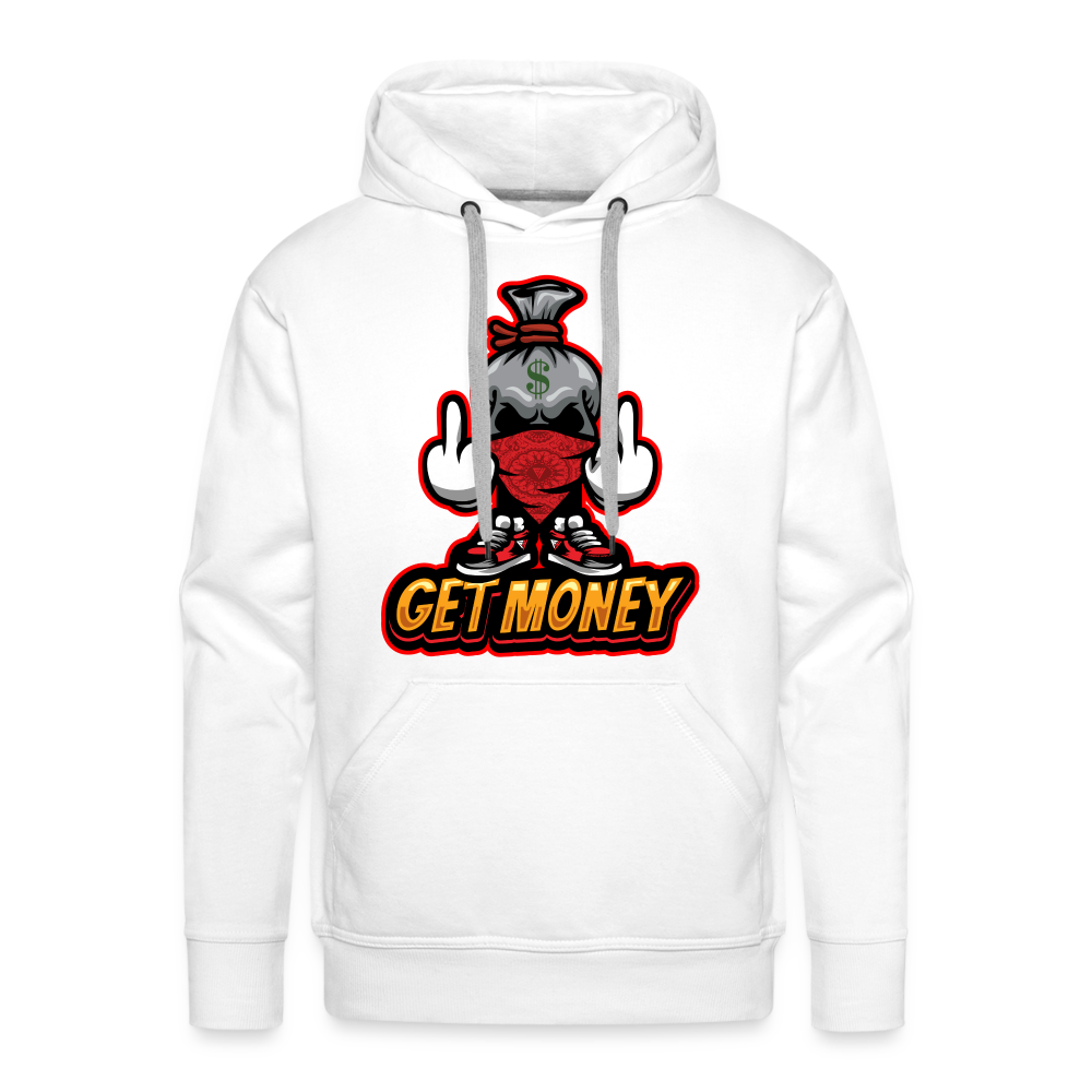 F You Get Money Men’s Premium Hoodie - white