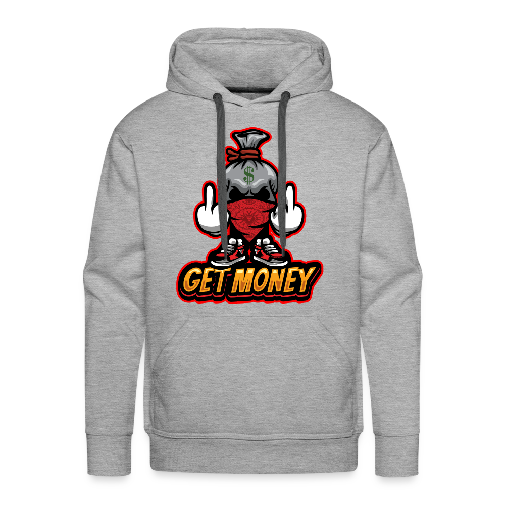 F You Get Money Men’s Premium Hoodie - heather grey