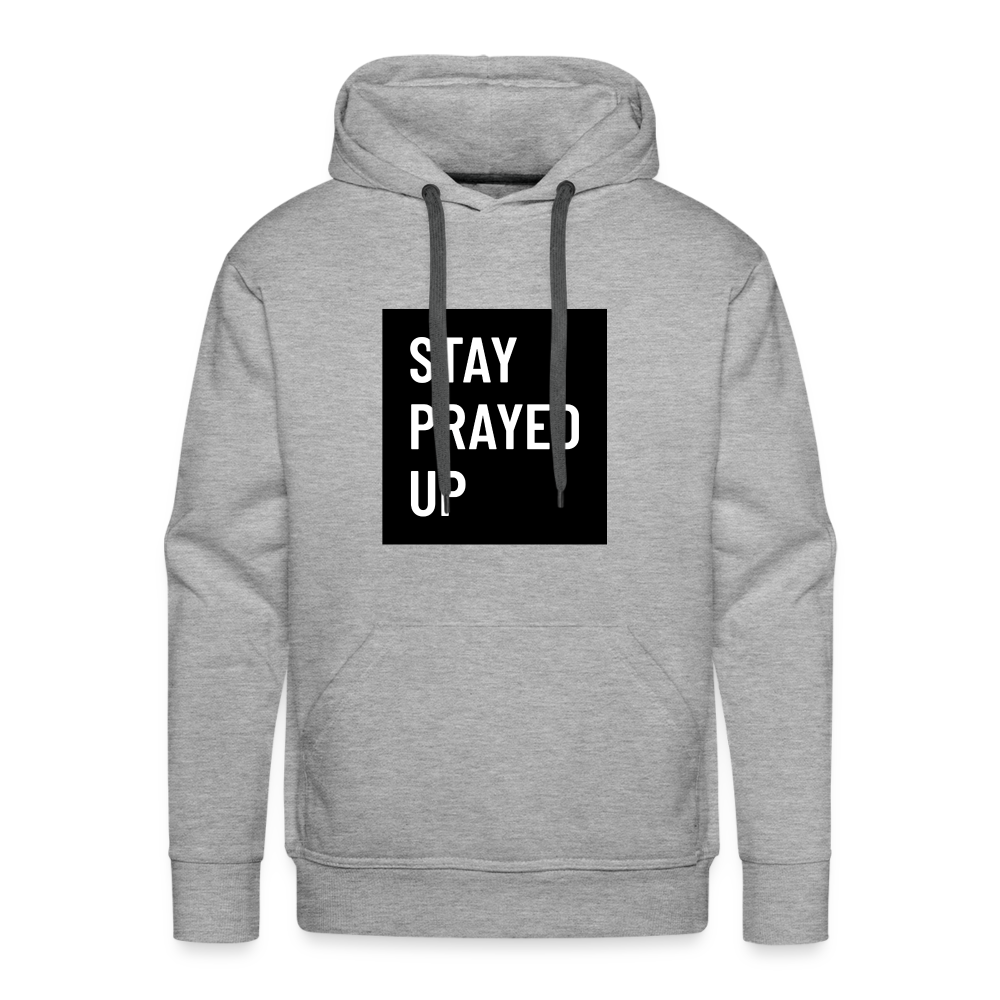 Prayed Up Men’s Premium Hoodie - heather grey